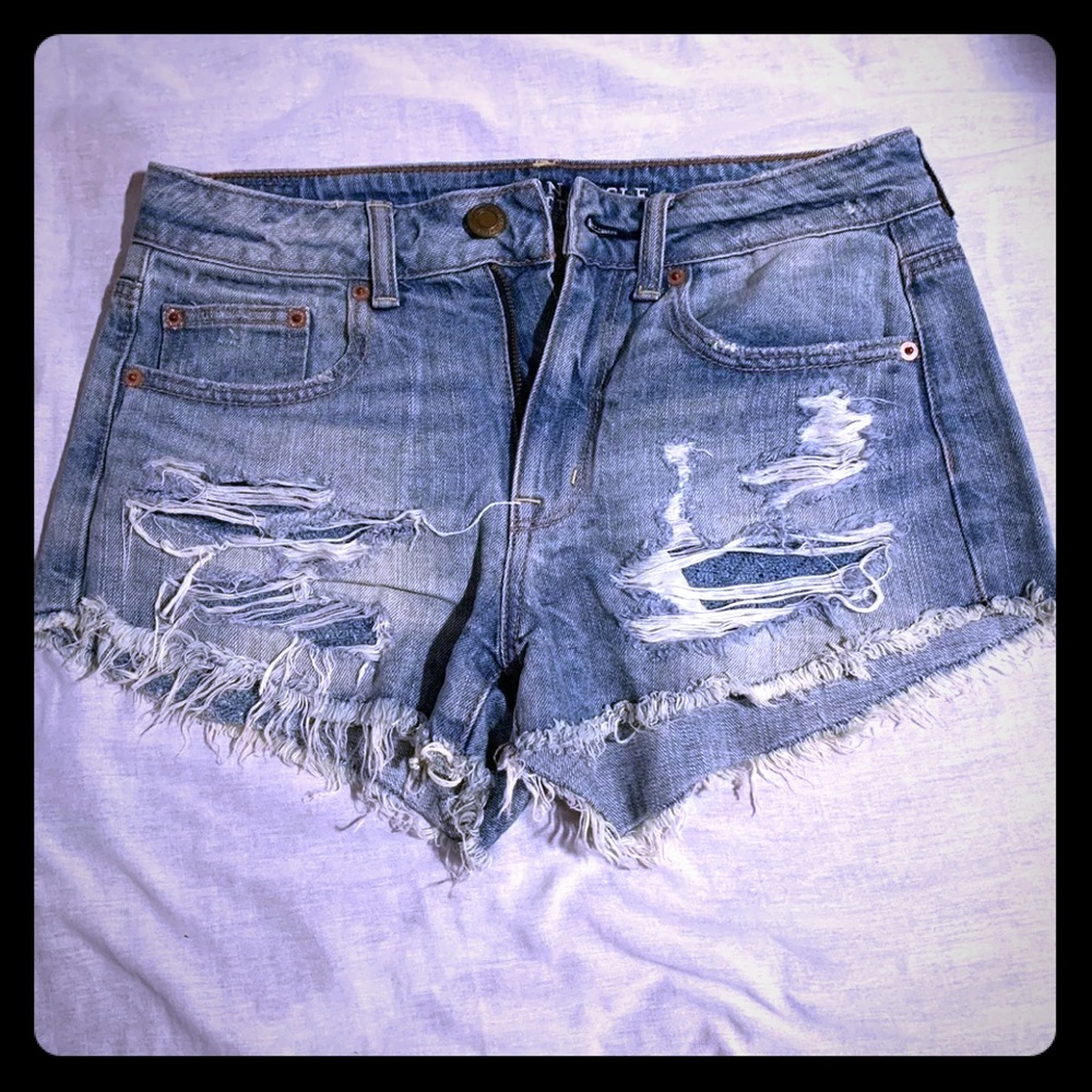 American Eagle Jean Shorts Festival Shortie Size 4